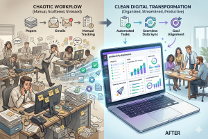 ClickUp dashboard showing tasks, projects, and team workflow in one platform